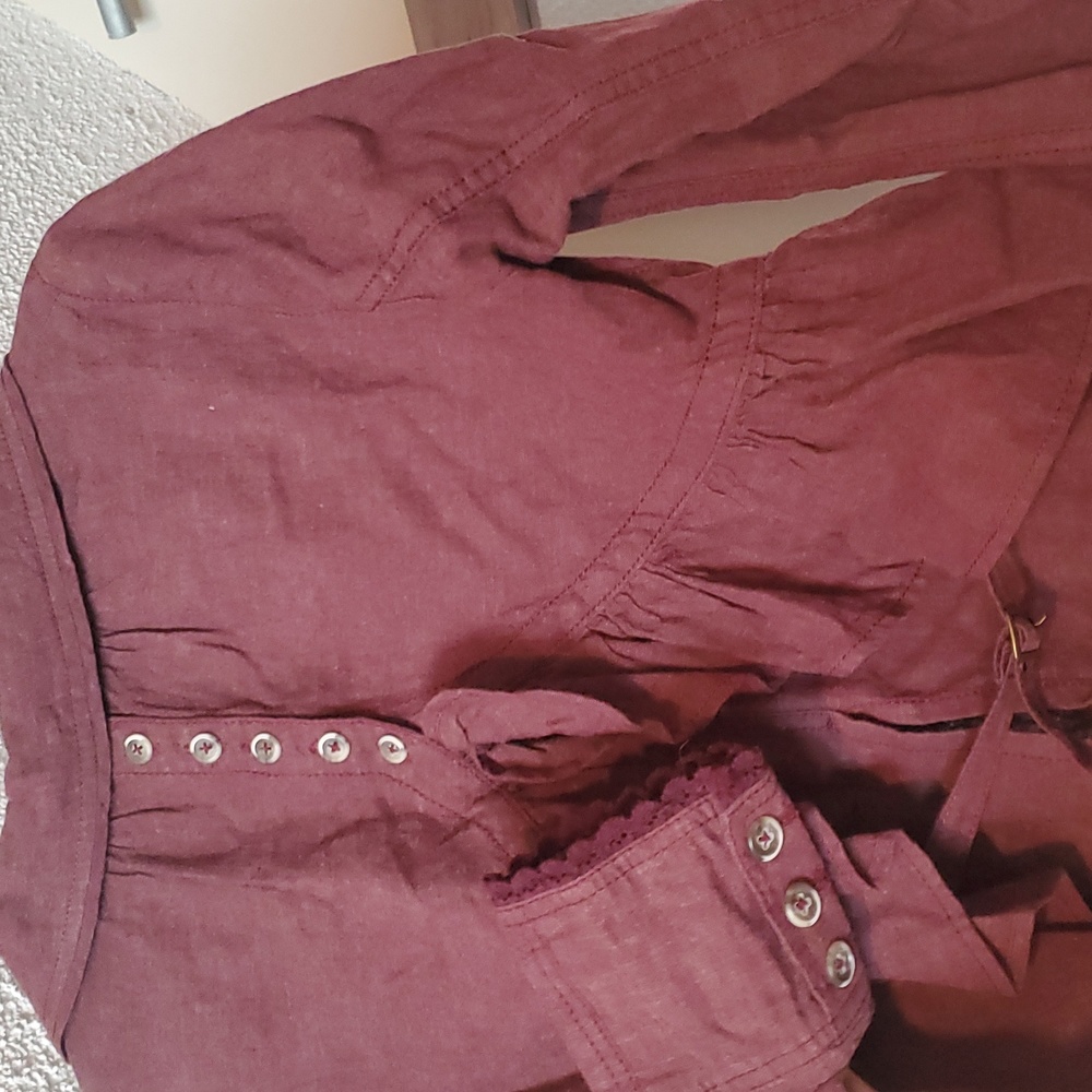 Vintage early 2000's FP Croped ruffle jacket xs - Picture 3 of 12